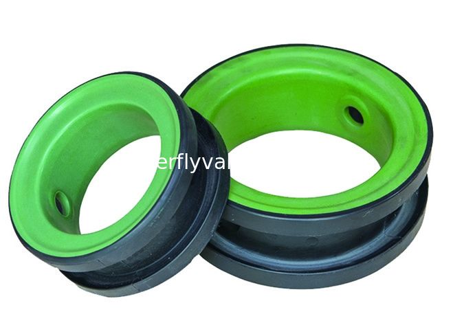 Green PTFE Coated EPDM Valve Seat For Resilient Seat Butterfly Valve Durable