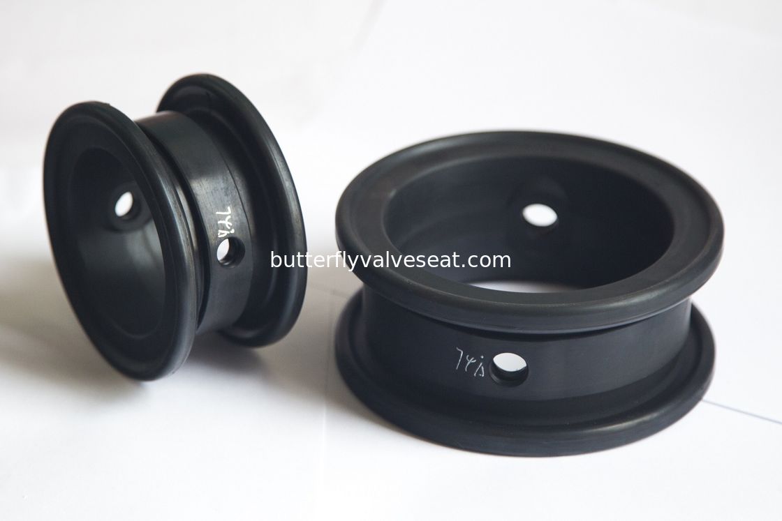 1 '' - 54 '' HNBR Butterfly Valve Seat Black Color Functionally Secure